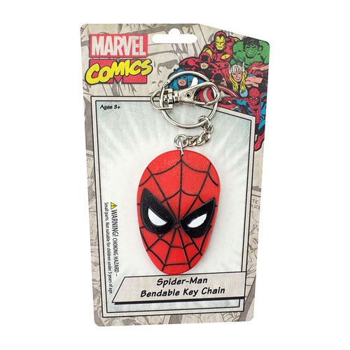 Spider-Man Face 3-Inch Bendable Key Chain
